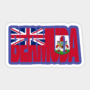 Bermuda flag stencil Sticker